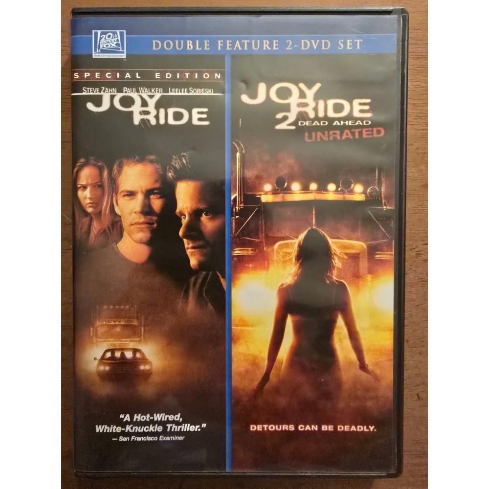 Joy Ride & Joy Ride 2: Dead Ahead (Unrated),‎ Excellent Condition